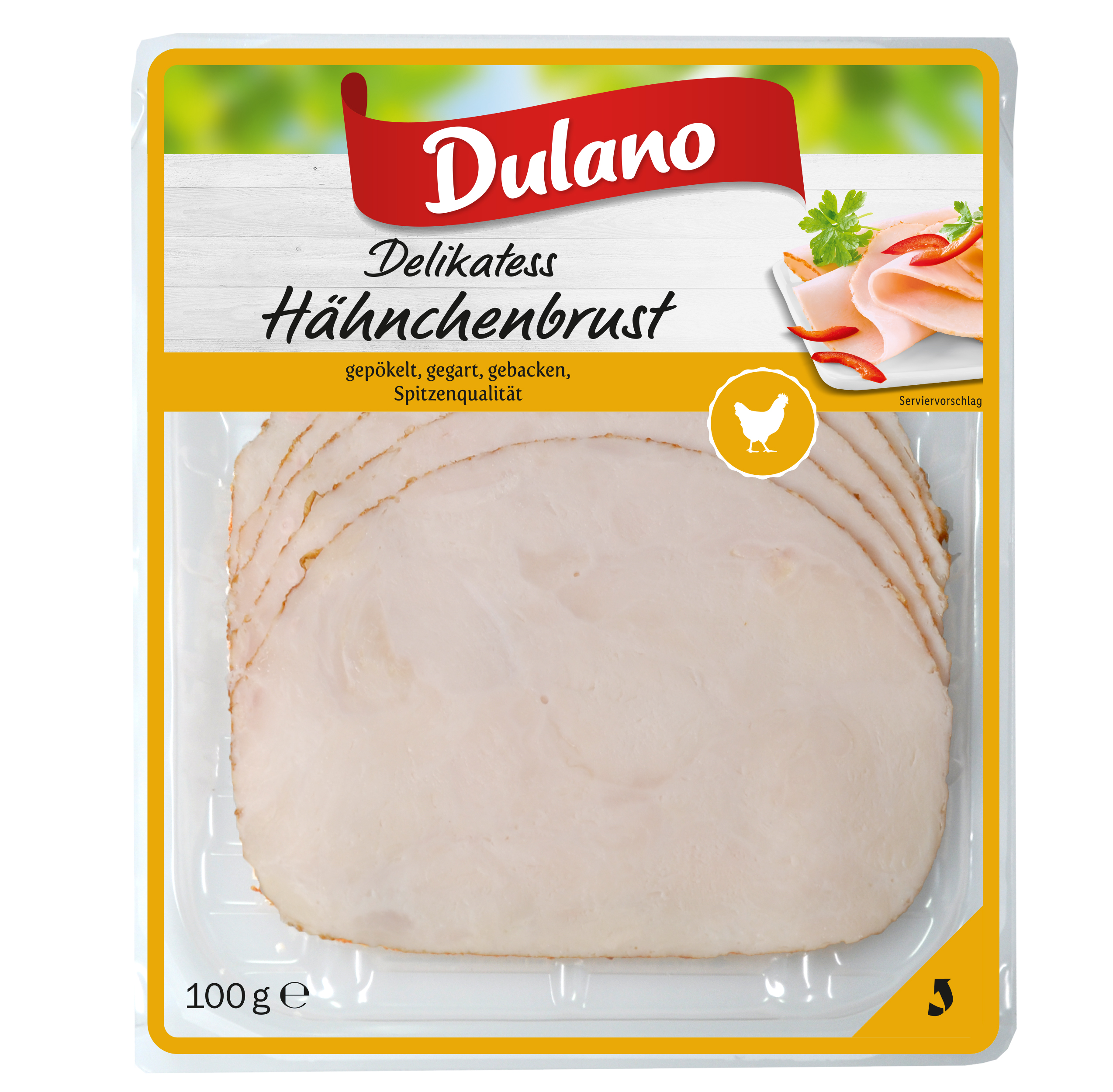 Dulano (Lidl) · Delikatess Hähnchenbrust geschnitten (100 Gramm) Biggetaler  Fleischwaren GmbH Geflügelwurst Lebensmittel / Getränke / Tabakwaren  Fleisch / Wurst / Geflügel Wurstwaren · mynetfair