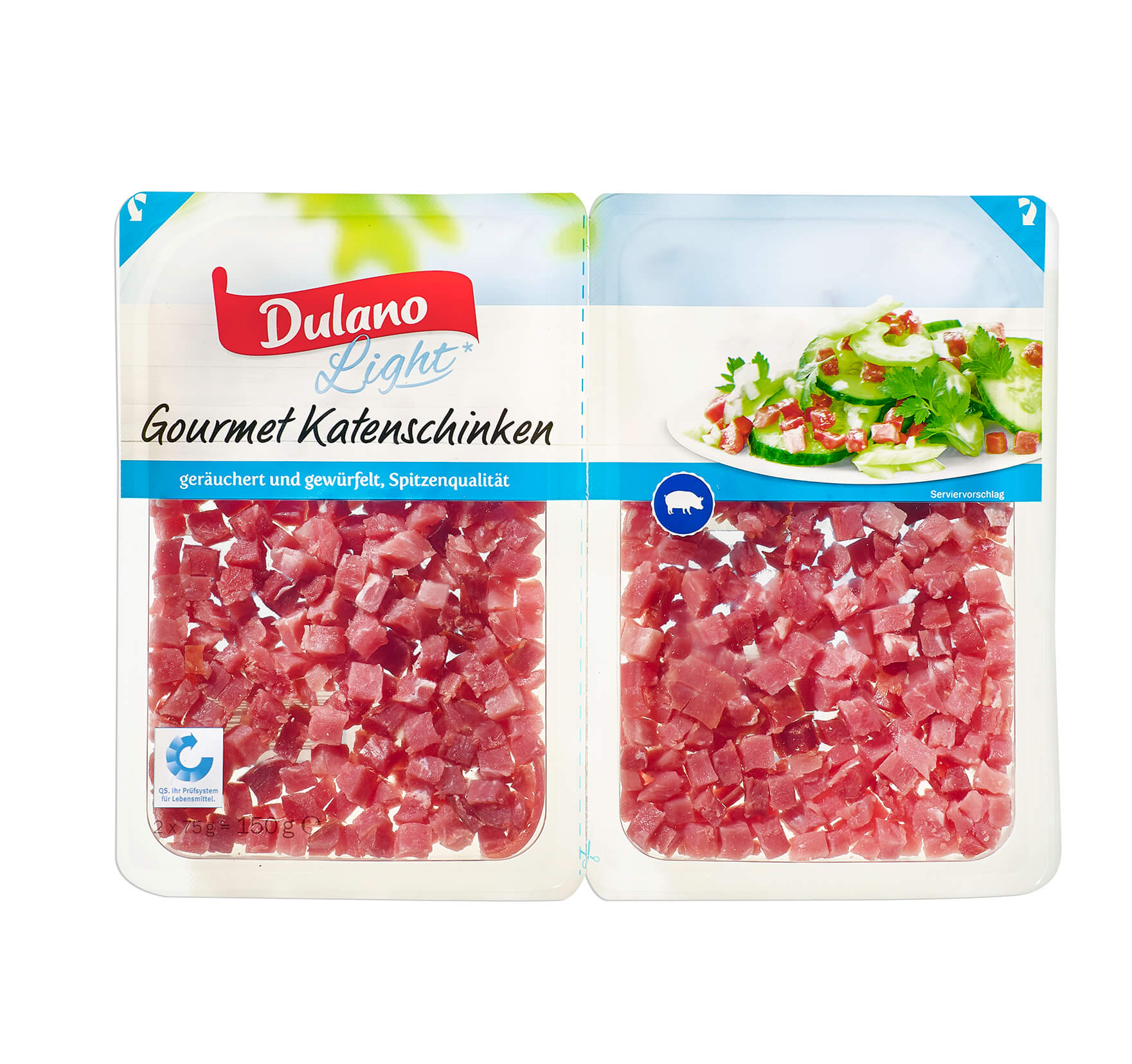 Dulano (Lidl) · Delikatess Leichte* Schinkenwürfel (150 Gramm) Adler  Schwarzwald GmbH & Co. KG Wurst aus Schweinefleisch Lebensmittel / Getränke  / Tabakwaren Fleisch / Wurst / Geflügel Wurstwaren · mynetfair