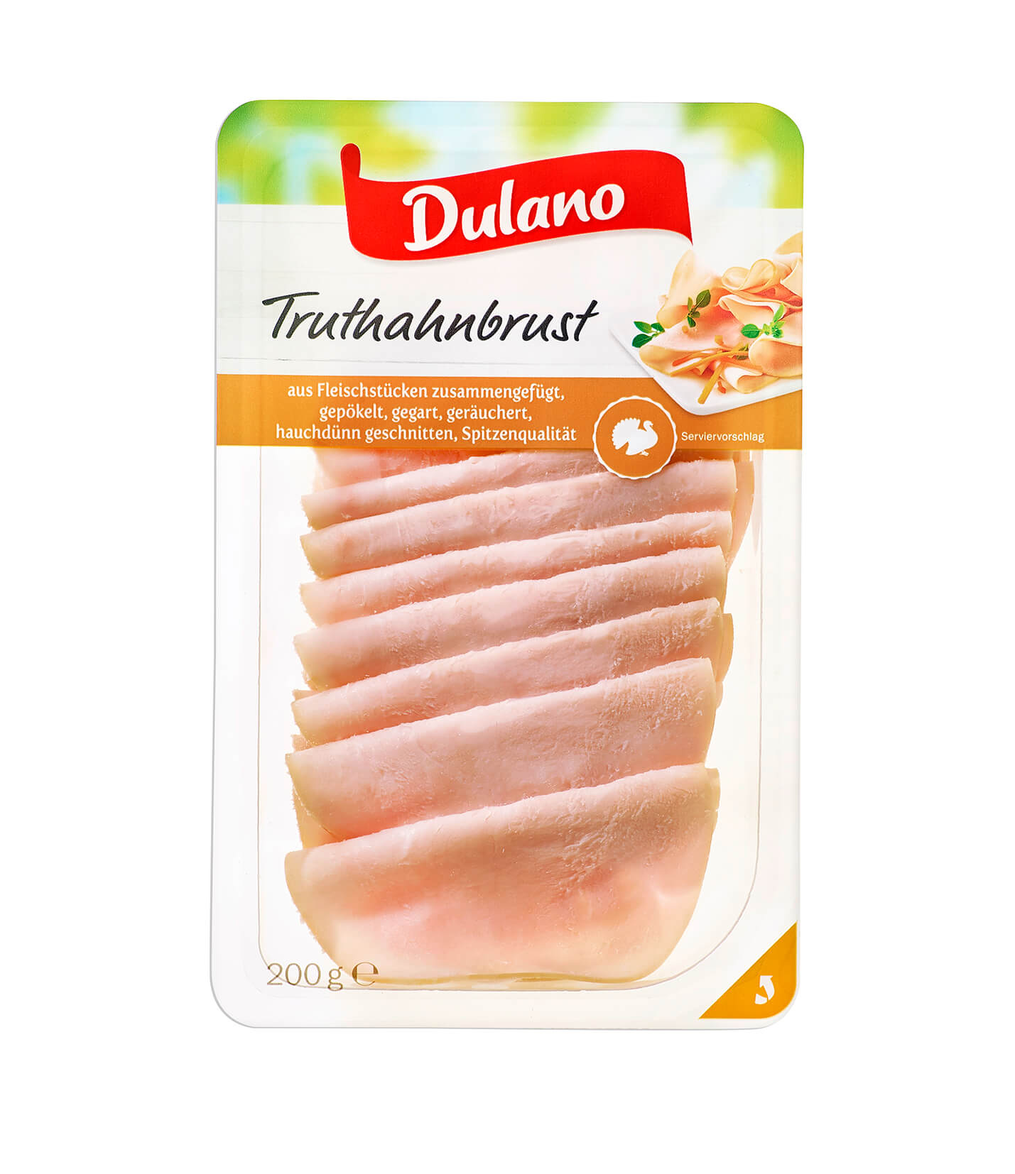 Dulano (Lidl) GmbH - / Tobacco / Butchers (200 Germany grams) Prepared/Processed · Family Hauchdünnschnitt Species Beverage The Meat/Poultry - Sausages · Food Mixed Sausages Meat/Poultry/Sausages Truthahnbrust Prepared/Processed mynetfair