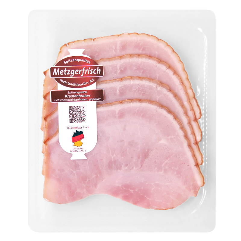 Metzgerfrisch (Lidl) · Krustenbraten (℮ 80 Gramm) Steinhaus GmbH Schwein -  verarbeitet Lebensmittel / Getränke / Tabakwaren Fleisch / Wurst / Geflügel  Fleisch und Geflügel - verarbeitet · mynetfair